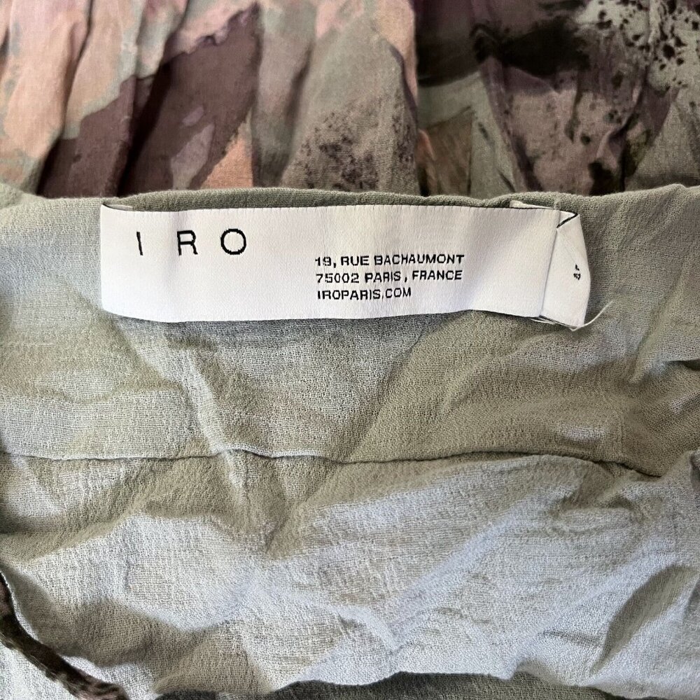 $653 NWOT Iro Mauge Tiered Cotton Floral Print Long Maxi Dress Size 40 - Picture 9 of 11
